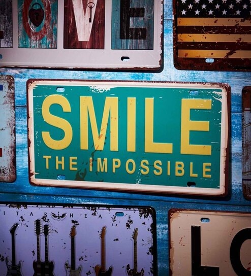 Multicolor Metal Smile The Impossible Wall sticker