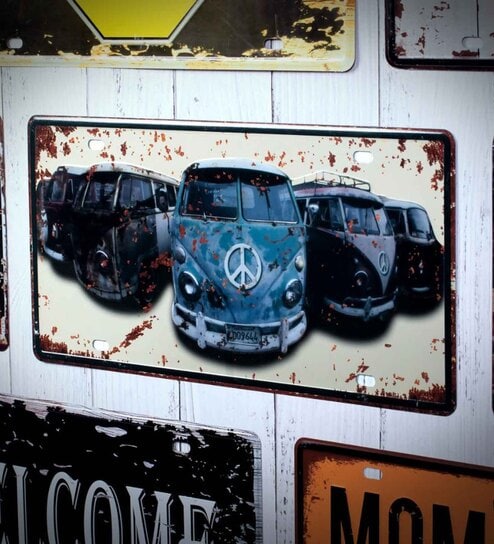 Multicolor Metal Volkswagen Vans