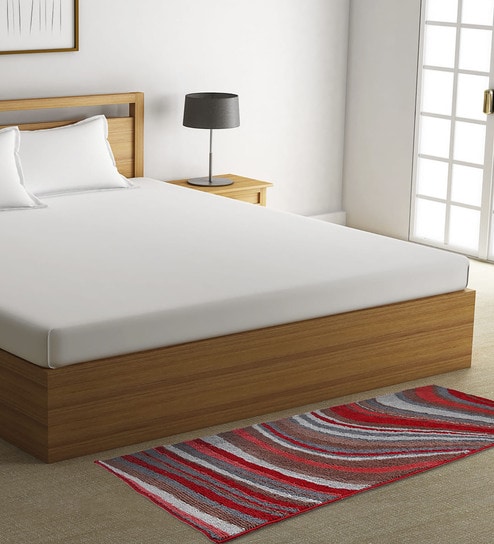 Multicolor Microfiber 55 x 22 Inches Machine Made Floor Runner