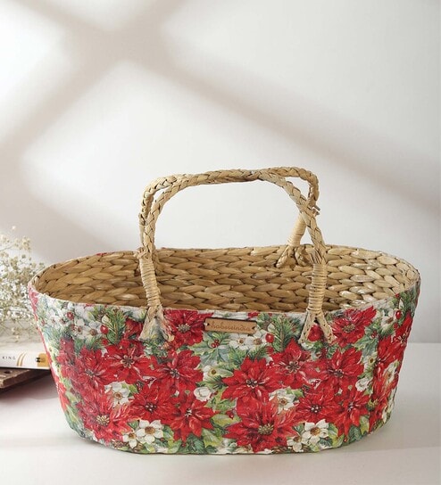 Multicolor Natural Fibre Basket