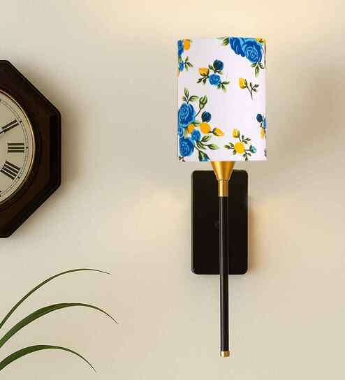 Multicolor Pattern Wall Lamp with Metal Mount   Artistic Home D cor Lighting
