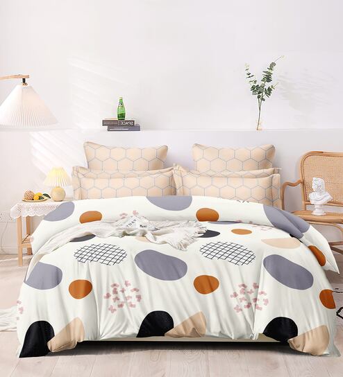 Multicolor Polyester 350 GSM Double Bed Comforter