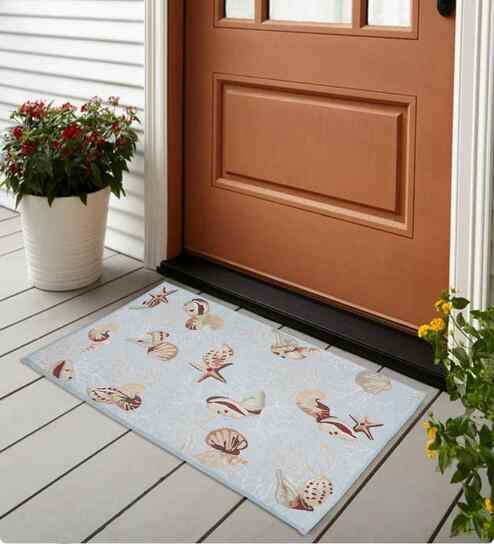 The Coastal Life Printed Polyester 60x90 cm Dhurrie