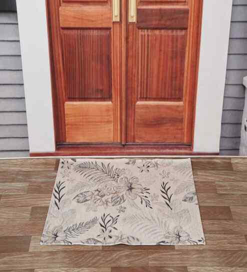 Glora Floral 60x90 cm Door Mat