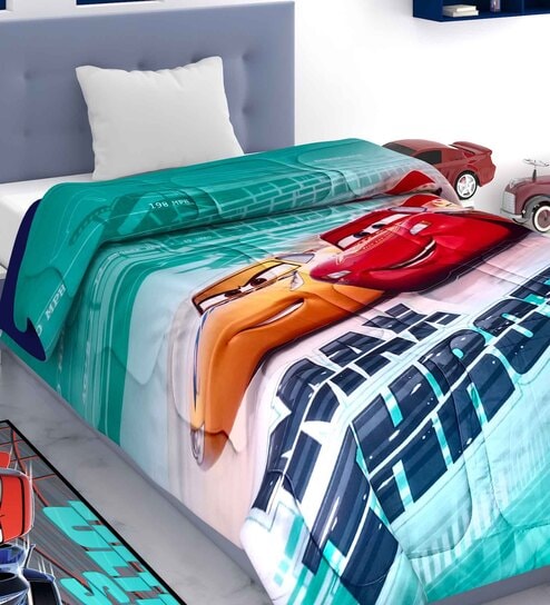 Multicolor Polyester Kids Printed Single Bed Comforter