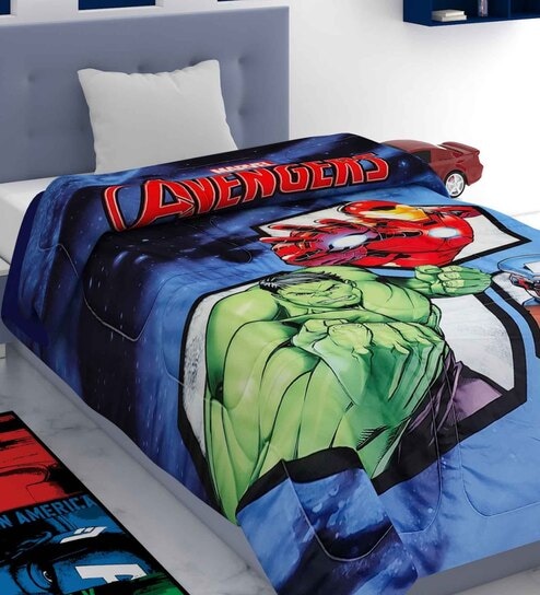 Multicolor Polyester Kids Printed Single Bed Comforter