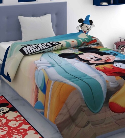 Multicolor Polyester Kids Printed Single Bed Comforter