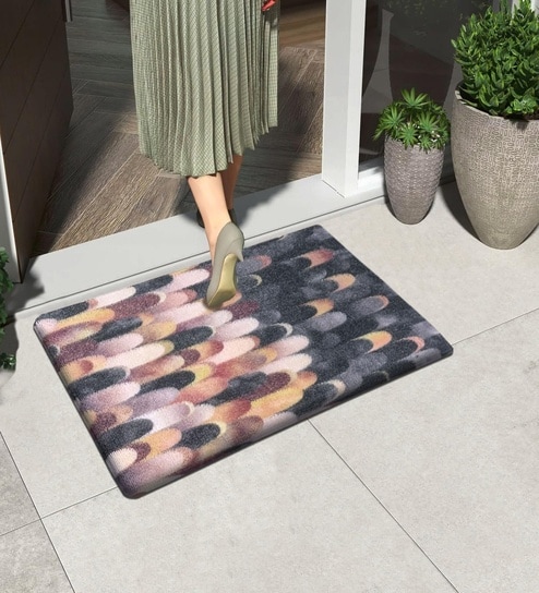 Multicolor PVC 16x24 Inches Anti Skid Door Mat