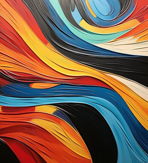 Fire Whirl Abstract Vinyl Decorative Self Adhesive Wallpaper (3 ft X 3 ft)