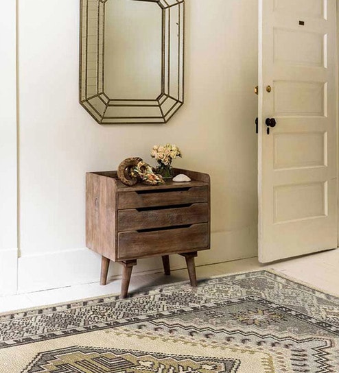 Multicolor Persian Wool & Cotton 4 ft x 6 ft Hand Knotted Carpet