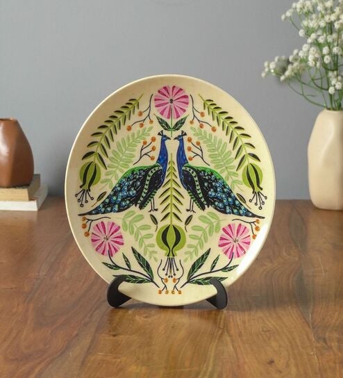 Multicolour Ceramic Decorative Wall Plate by The Decor Mart
