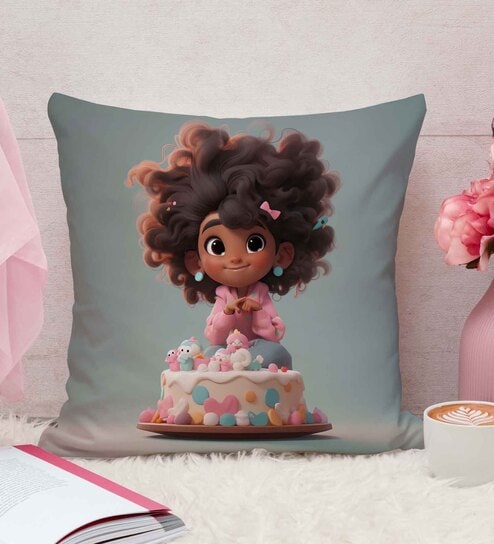 Multicolour Cotton and Jute Solid Single Cushion Cover (1 Pc)