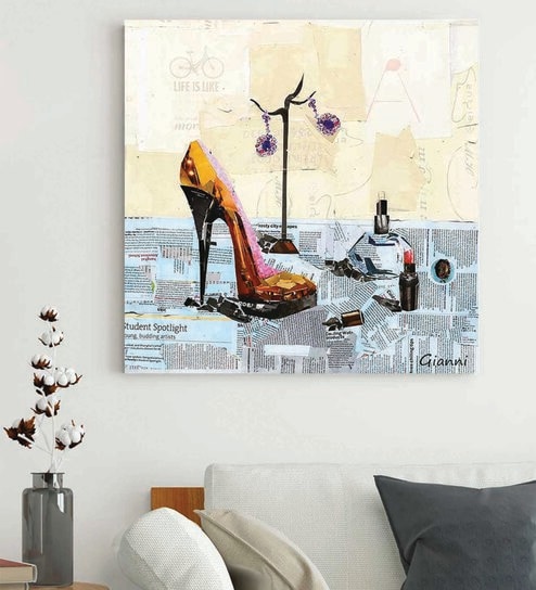 Multicolour Engineered Wood Art Print