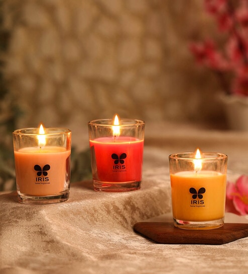 Multicolour Wax (Set of 3) Scented
Candles