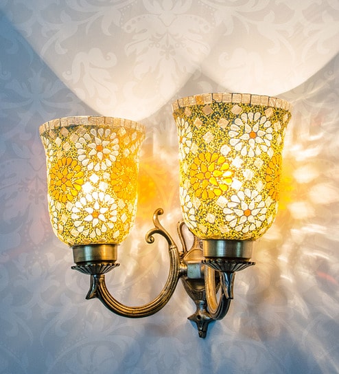 Multicolour Glass Wall Light By Fos Lighting