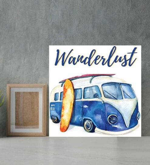 Wanderlust Multicolour MDF Unframed Art Print