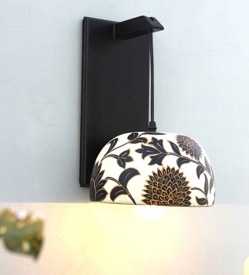 Joshaphus Brown MDF Wall Sconces by Radhika Dahlan