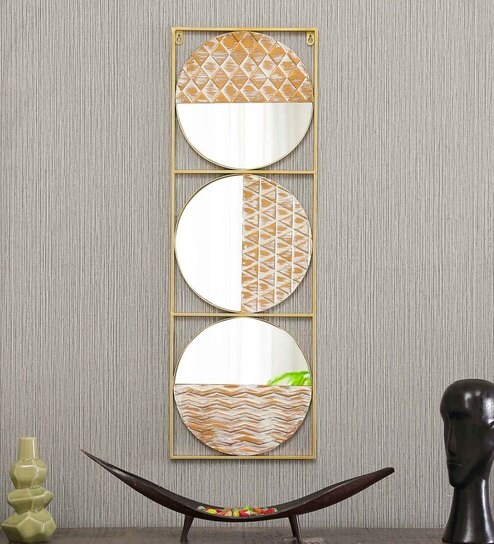 Buy Multicolour Metal Decorative Wall Art By Vedas Online