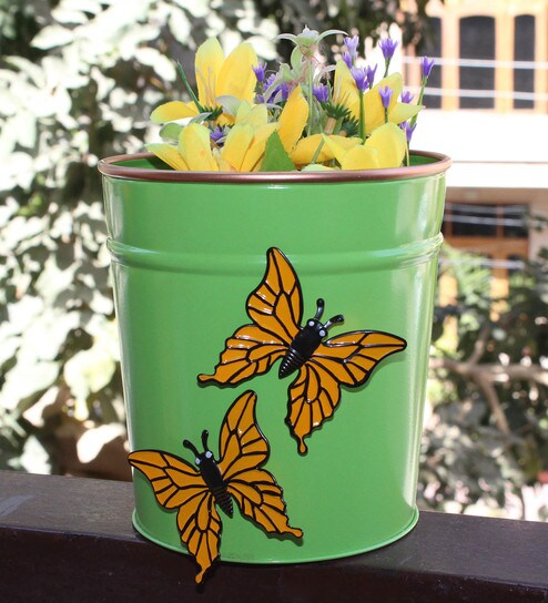 Buy Multicolour Metal Magnet Decorative Butterfly Made Of Metal