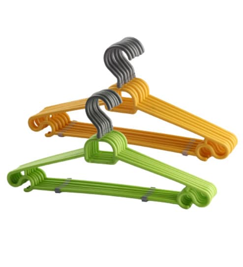 Multicolor Plastic Clothes Hangers for sale