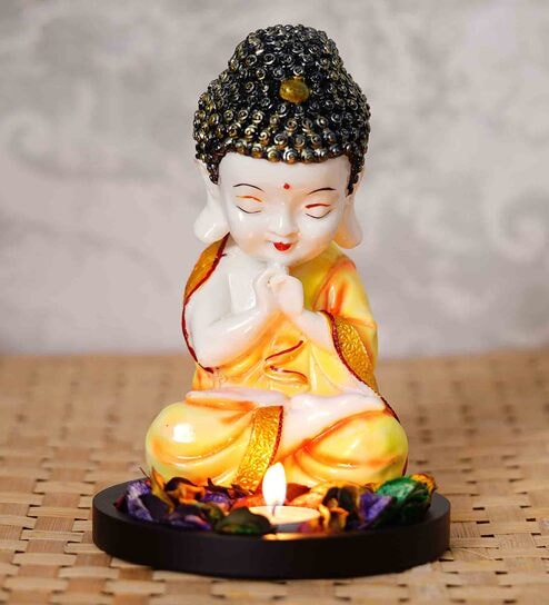 TIED RIBBONS Lord Buddha Statue Figure Home Decorative Items for Table Top  Indoor Shelf Bedroom Living Room Decoration and Gifting Decorative  Showpiece - 21 cm Price in India - Buy TIED RIBBONS