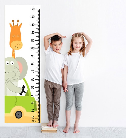 Kitty theme Kids Growth scale  Kids growth chart, Wall growth