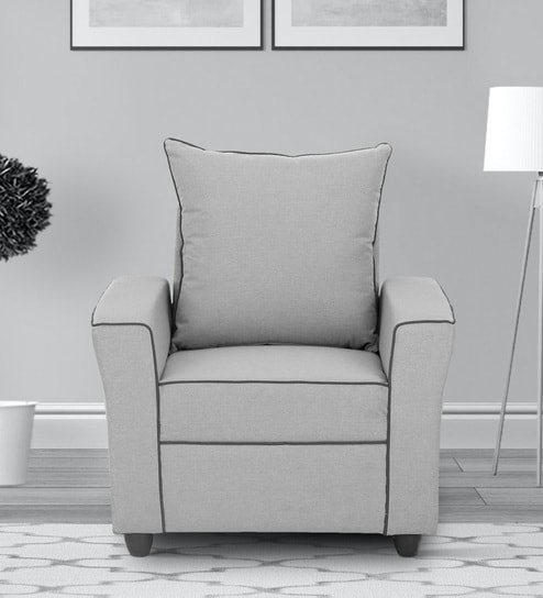 Munich 1 Seater Sofa in Grey Colour