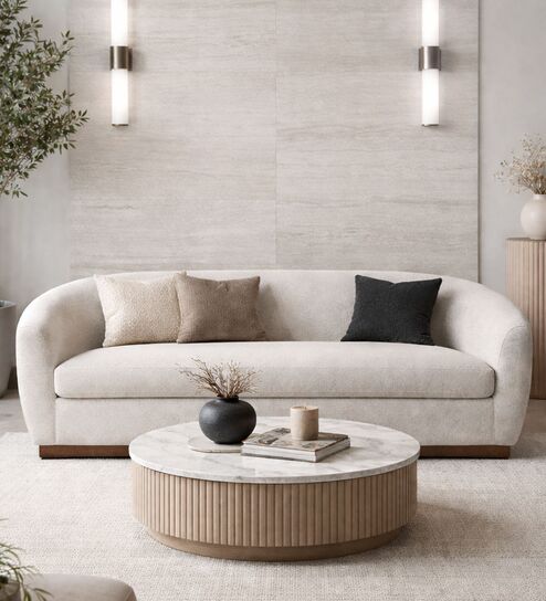 Murphy Classic 3 Seater Sofa In Lola Shell Colour
