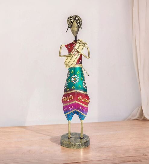 Musician Multicolour Metal Figurine