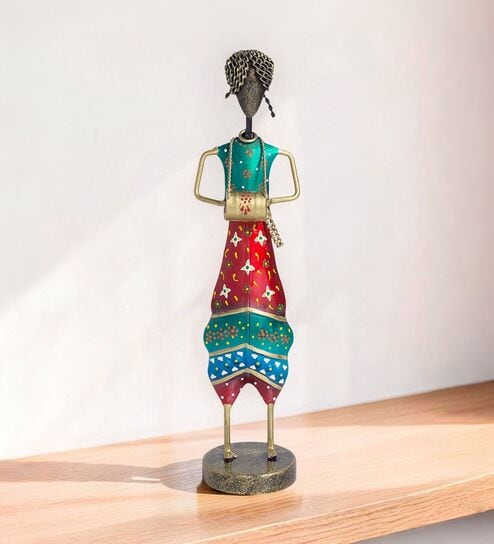 Musician Multicolour Metal Figurine