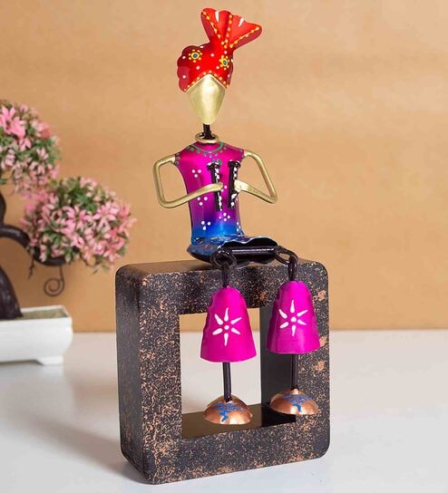 Musician Multicolour Metal Figurine