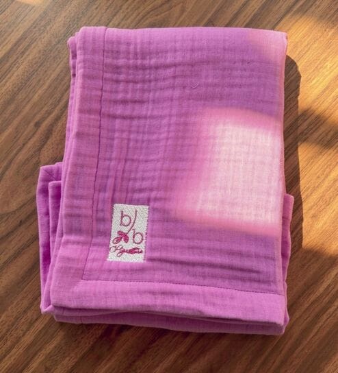 Lavender Muslin 4 Layer Bath Towel