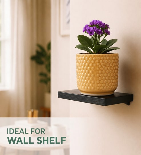 Yellow Bubble Texture Ceramic Planter Pot