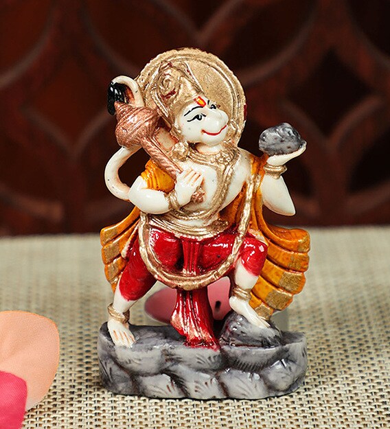 Buy Multicolor Fiber Car Dashboard Hanuman Idol by Karigaari India Online Hanuman Religious