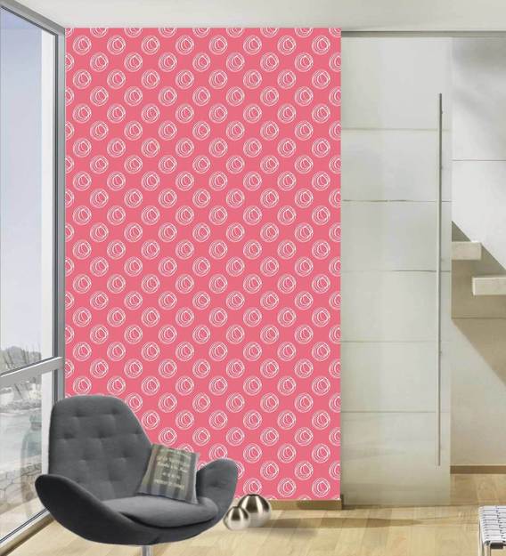 Buy Multicolour Vinyl Wallpapers Circle Printed Peel And Stick