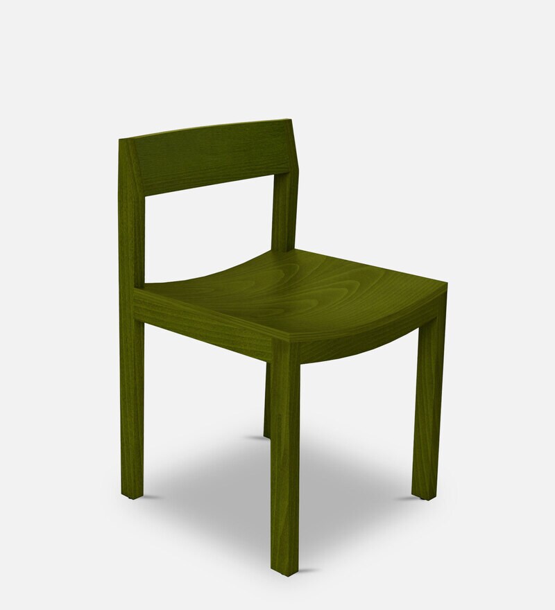 green wood dining chair