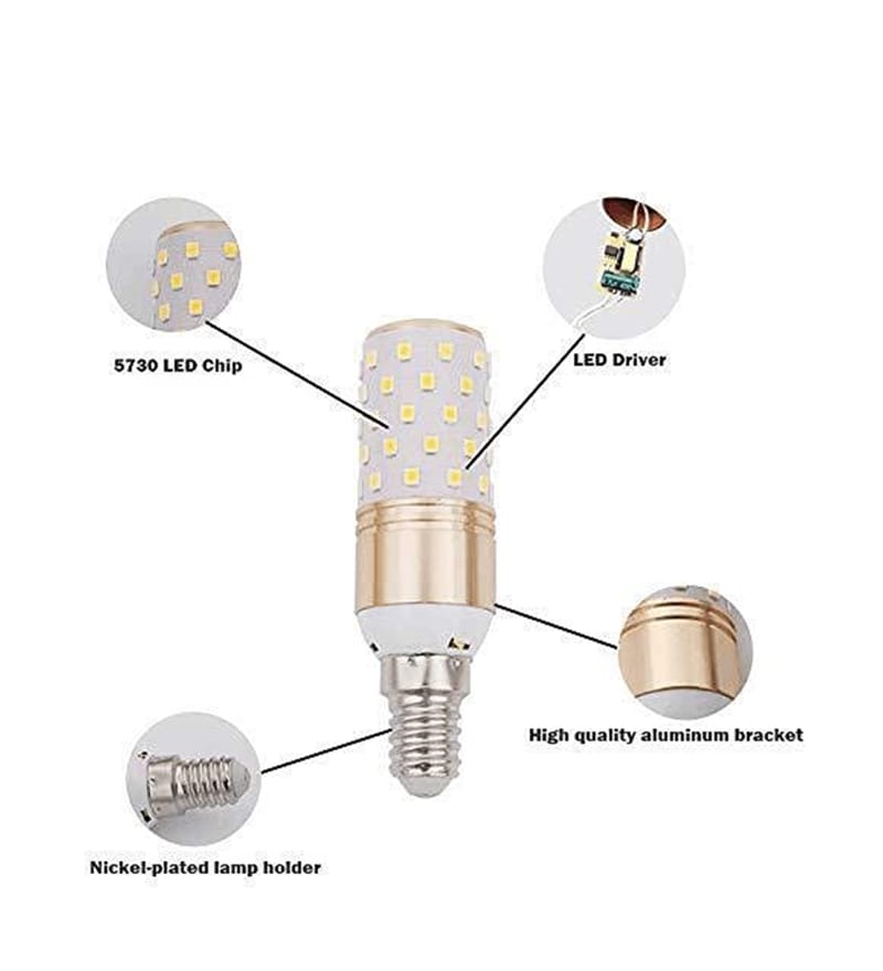 Buy 6 Watt Cylindrical Filament Bulb (Pack of 4) by Homesake Online