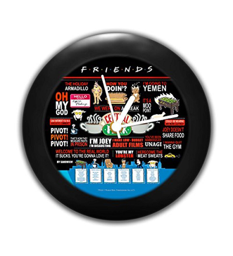 Buy Multicolour ABS Plastic Official Friends TV Series Table Clock by MC  SID RAZZ Online - Table Clocks - Table Clocks - Home Decor - Pepperfry  Product