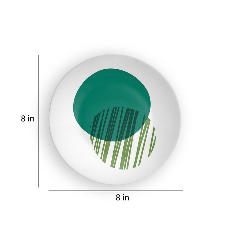 Buy Multicolour Circle Decorative Wall Plate By Quirk India Online