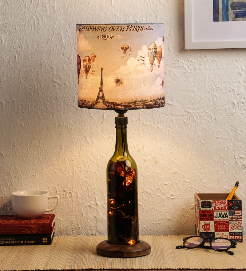 green girgit table lamps