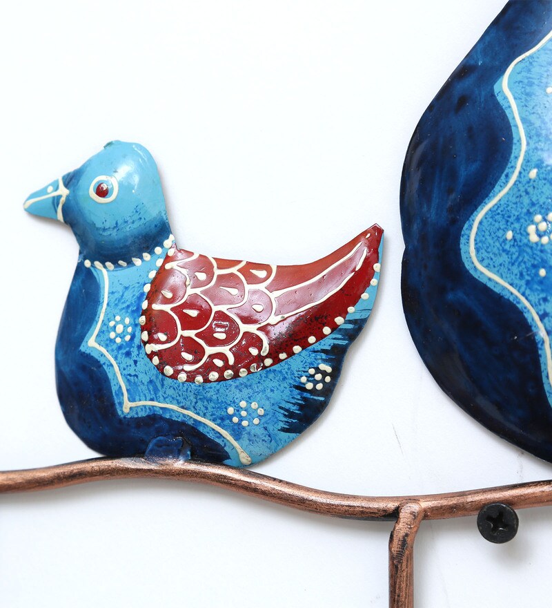 Buy Multicolour Iron Duck Key Holder by Padmavati Art Creations Online