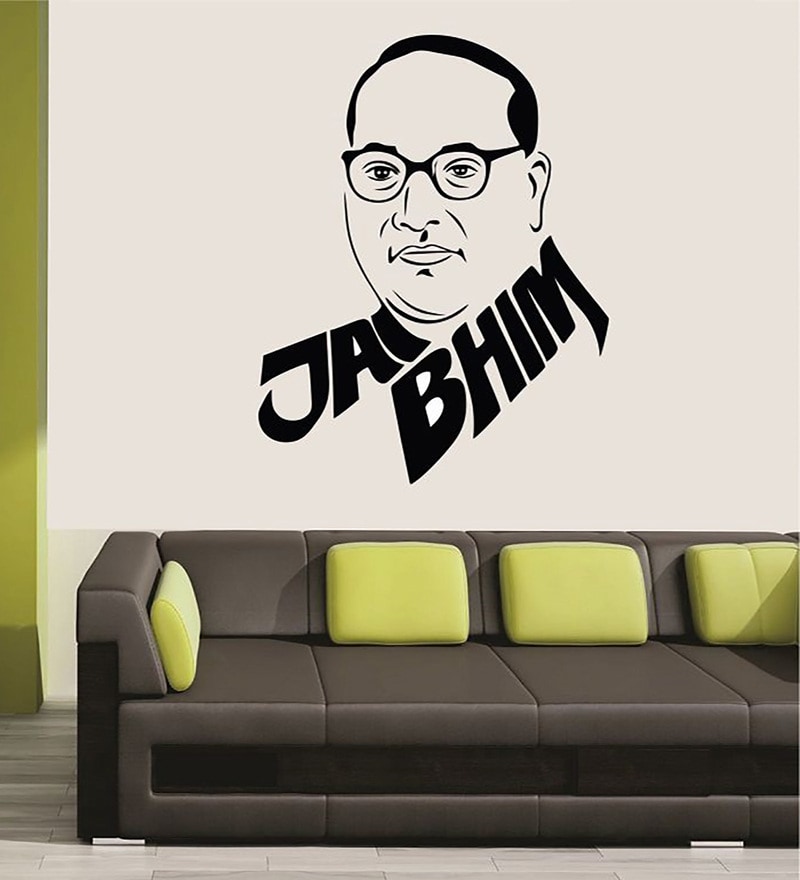 Buy Multicolour Pvc Vinyl Babasaheb Bhimrao Ambedkar Wall Sticker By ...