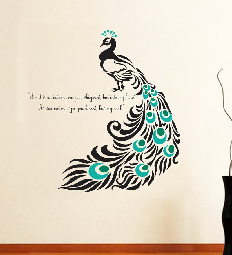 Peacock Quote Peacock Quote Decal Peacock Feathers Peacock Decor