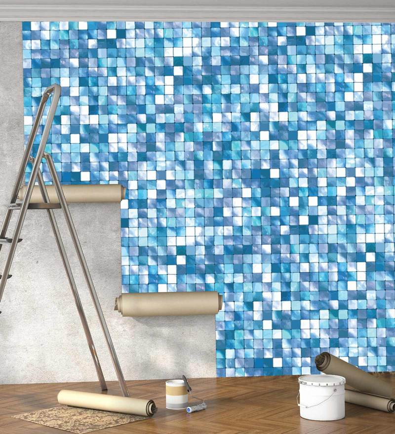 Tempaper Moire Dots Blue Peel and Stick Wallpaper Covers 28 sq ft  MD10665  The Home Depot