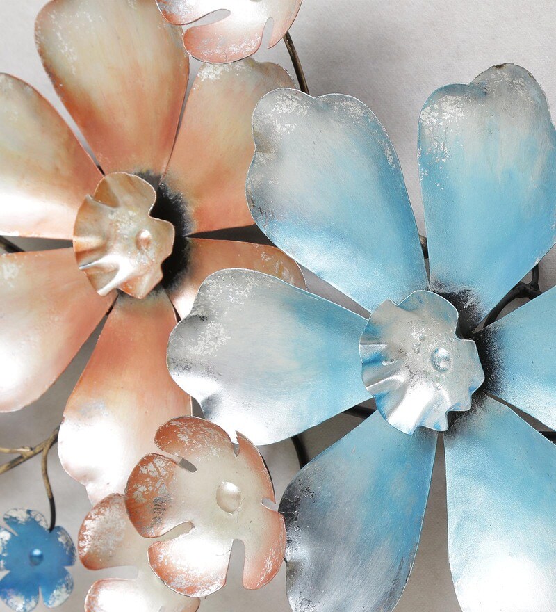 Buy Wrought Iron Floral In Multicolour Wall Art By The Shining Rays