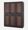 Muar 3 Door Wardrobe In Brown Color