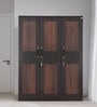 Muar 3 Door Wardrobe In Brown Color