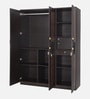 Muar 3 Door Wardrobe In Brown Color