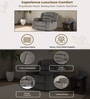 Muar 1 Seater Manual Recliner in Grey Color