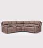 Muar Corner Manual Recliner In Brown Color